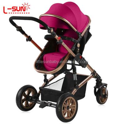 China Polyester Aluminum BABY STROLLER 661-8HT for sale