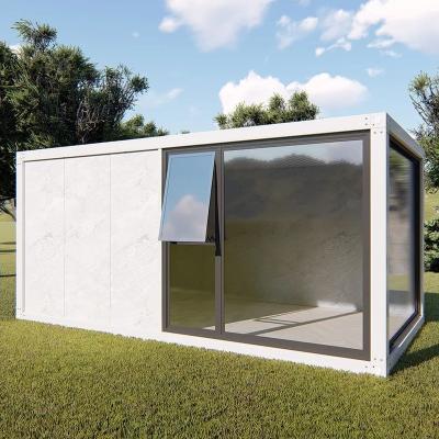 China Eco-friendly Durable Folded Prefab Modular Low Cost Building Site Folding Container House Storage Modern Office Modular Office for sale