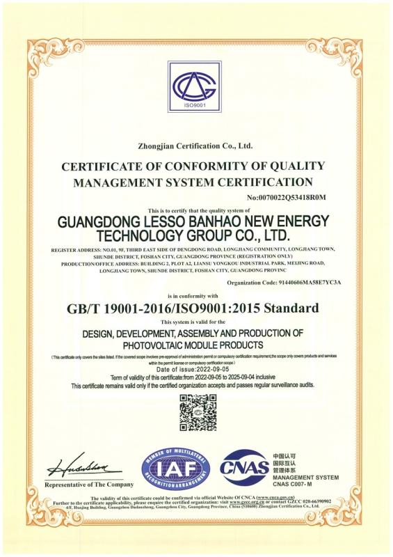 ISO9001 - LS DiDi Limited