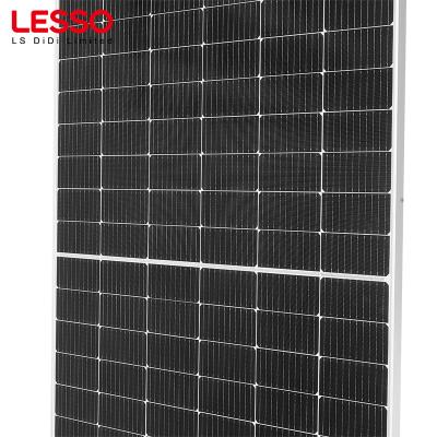 China Lesso Motorhome Solar Panel 210mmx210mm Mono Peak Solar Panel PV 665Watts Battery Storage Eco Friendly for sale