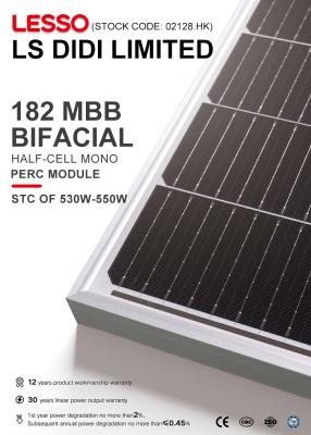 China monocrystalline solar panel 500w 600w 400w 110-230V for power plant monocrystalline silicon 182mmx182mm for sale