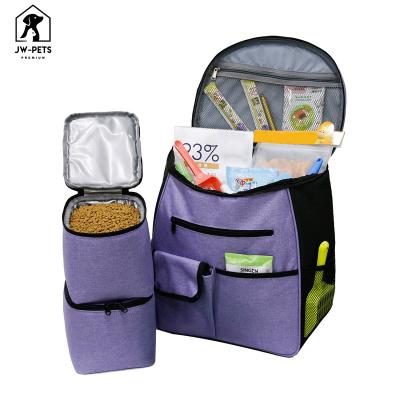 China Sustainable Dog Travel Bag For Supplies Pet Travel Bag For Dog Double-Layer Waterproof Pet Travel Backpack With Food Storage Bags For Dogs C for sale