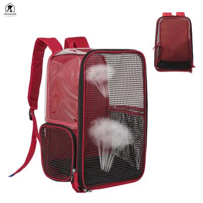 China Portable Pet Viable Backpack Cats Puppies Carrier Bag Mesh Pet Puppy Travel Bag Breathable For Small Dogs Cats Walking Timely for sale