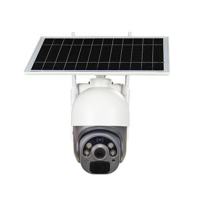 China Tuya 4G Mini Solar Outdoor Camera NIGHT VISION 2 Way PTZ Audio with Microphone with PIR Motion Voice Alarm Function for sale