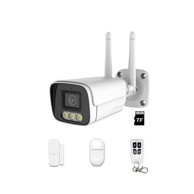 China Integrated Full Color 2MP Audio Wireless Video Siren Video Surveillance Cameras for sale