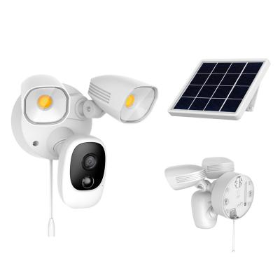 China NIGHT VISION Tuya Wifi IP Night Vision Voice Camera Solar Outdoor Ptz Garage Light for sale