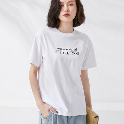 China Anti-wrinkle 2022 Custom design printed comfortable T-shirt high quality women's T-shirt for sale