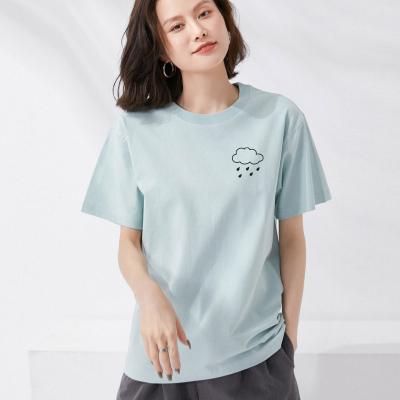 China Custom Women's Anti-Wrinkle Short Sleeve T-shirt Water Drain Sport Round Neck Quick Dry T-shirt for sale