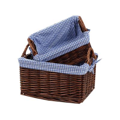 China Tuck in beautiful and generous high-grade storage wicker basket can hold toy basket for sale