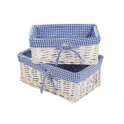 China No Storage Beautiful And Generous High Quality Willow Woven Wicker Basket Laundry Hamper for sale