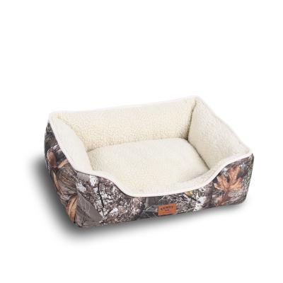 China Small Size Waterproof CAMOUFLAGE Couch Bed Soft Dog Beds Pet Supplies for sale