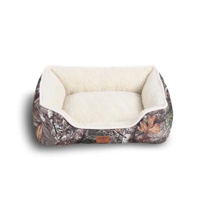 China Waterproof Large Size Dog Beds Soft Bolster Bed Couch CAMOUFLAGE Plush Cat Bed Hunting Pet Mattress Pet Supplies for sale