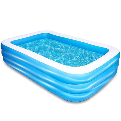 China Hot Selling PVC Outdoor Deep Portable Plastic Fun Kiddle Pools Toys Inflatable Swimming Pool For Kid for sale