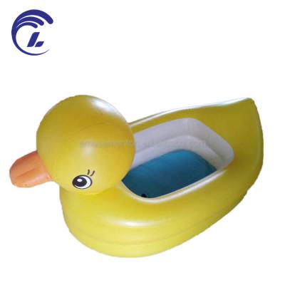 China Custom inflatable duck inflatable portable cardboard PVC tub kiddie baby bath tub plastic rectangular pool for sale