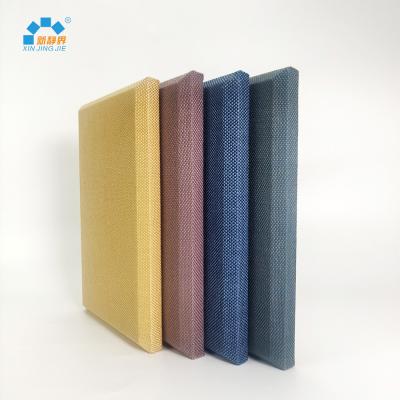 China Contemporary Beveled Edge Auditorium Apparel Fabric Acoustic Panel for sale