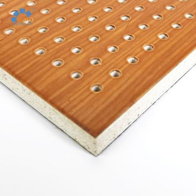 China Contemporary Wooden Perforated Gym Sound Insulation Acoustic Panels for sale