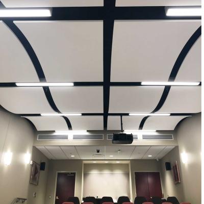 China Best Sound Insulation Absorbing Fireproof Circle Ceiling Cloud Embedded Acoustic Panels for sale