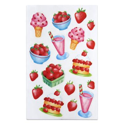 China High Quality Custom Scented Scratch And Sniff Food Scented Self Adhesive Smell Decorative Stickers Labels for sale