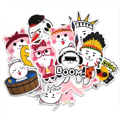 China Logo Printed Cartoon Comics Waterproof Custom Sticker Packs Self Adhesive Glossy Stickers Die Cut Vinyl Paper For Kids Gift for sale