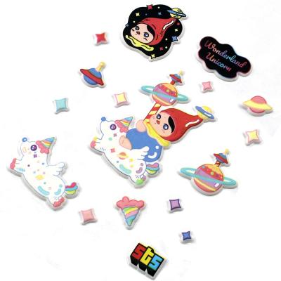 China Custom Adhesive Cartoon Sticker Printing Cute Adhesive Children's DIY Eva Foam Stickers For Kids Christmas Gift Reward Toy for sale