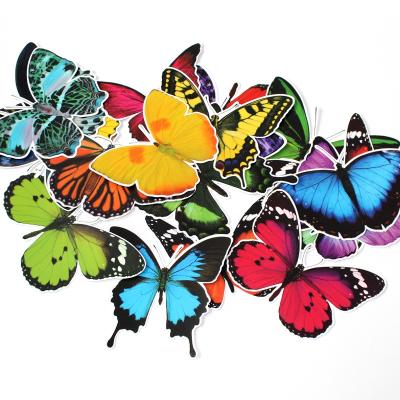 China Decorative Sticker Custom Die Cut Static Stickers Non Adhesive Vinyl Butterfly Clings For Window Glass Decoration for sale