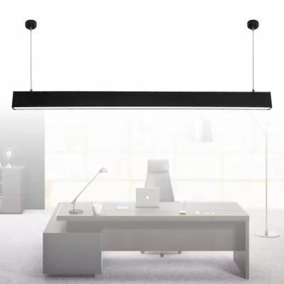 China Modern Hot Selling High Power Suspension Batten Office Indoor Ceiling Hanging Led Linear Light Pendant Light for sale