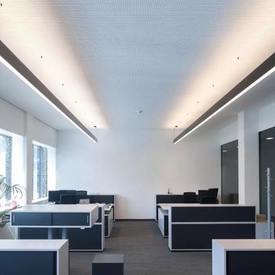 China Modern high quality indoor commercial office hanging linear lamp 40W led chandelier pendant light for sale