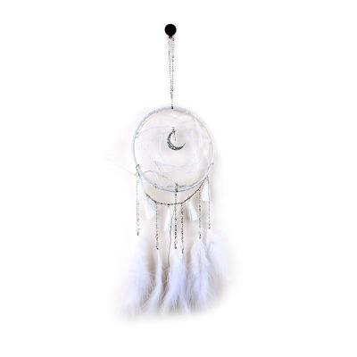 China Feather Bohemian Wholesale Dream Decoration Catcher Traditional Handmade Wind Chimes Hanging Dreamcatcher for sale