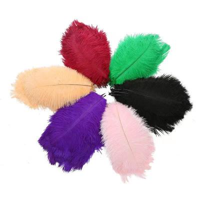 China Factory 25-30cm Wholesale Artificial Decor Feather Natural Ostrich Feathers Cheap To Wedding Decoration Colorful Feathers for sale