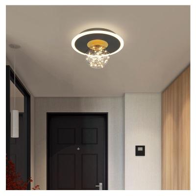 China Surface Mounted Modern Indoor Lamp Study Hotel Balcony Round Acrylic Led Ceiling Light for sale