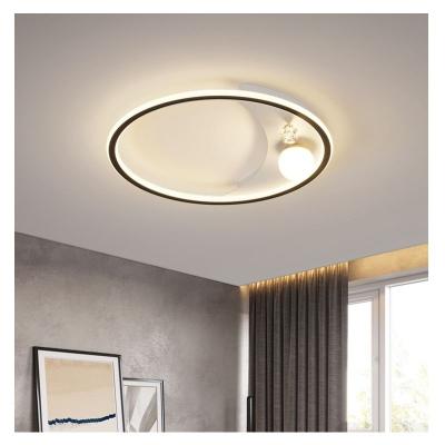 China Outdoor Mounted Round Led Light Ceiling Modern Black Ceiling Lamp 36W For Bedroom Study for sale