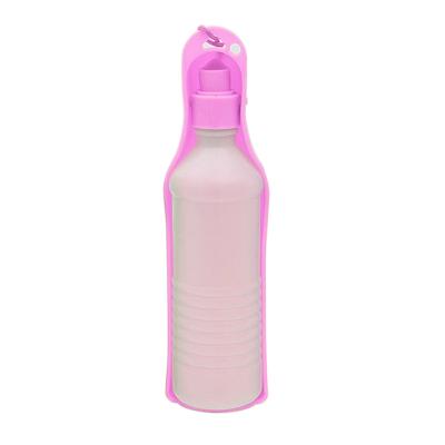 China Sustainable Tureda Dog Water Bottle Custom Outdoor Detachable Portable 500ml Pet Training Water Bottle For Dog And Cat for sale