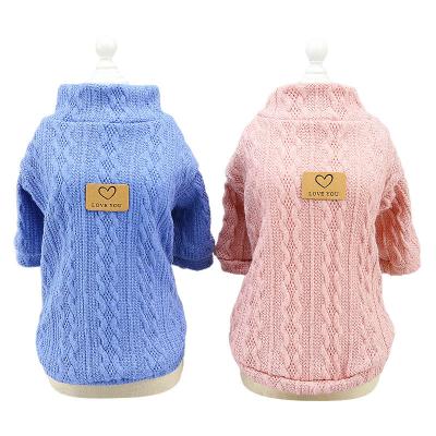 China Stocked Tureda Wholesale Dog Clothes Cute Thickening comfortable Warm Pet Clothes Puppy and Cat fashion Sweater in fall and Winter for sale