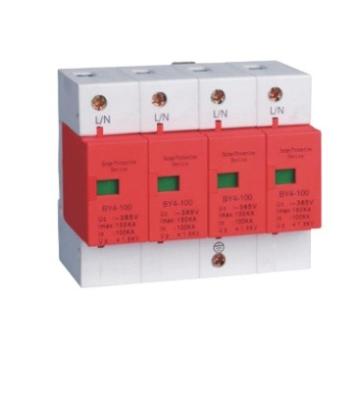 China High Level Copper 220V Plastic Silver Surge Protector 4 Pole AC Surge Protective Device for sale