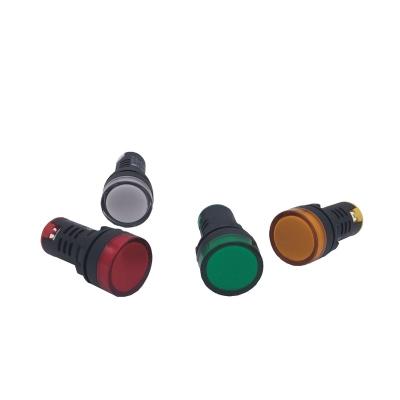 China AD16-22D High Level Plastic Silver Copper Led Indicator Bezel Plastic Push Button Master Switch for sale