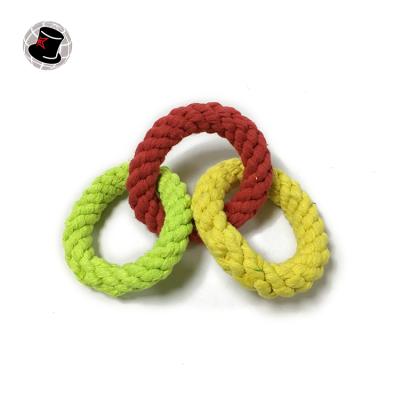 China New Arrival Dog Viable Double Toy Bite Ring For Pet Interactive Toy For Dog Cat for sale