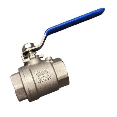 China Stainless Steel Two-Piece 304 High Temperature Resistant Q11f Internal Thread Ball Valve Te koop