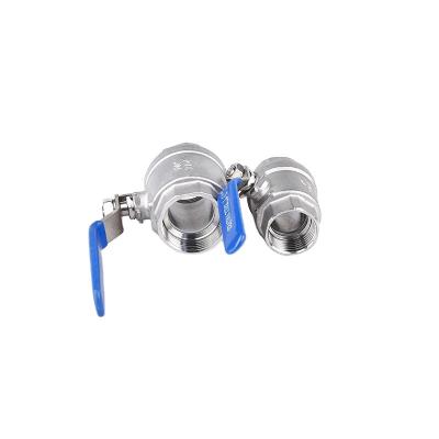 China China High Quality Low Price two way two pieces female stainless steel 304&316 ball valve for sale