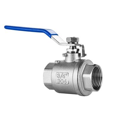 China Industry manufacturer two bodies stainless steel 1000wog 1/2 inch 2pc ball valve en venta