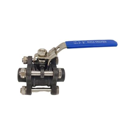 China Carbon Steel Soft Seated Butt Welding 3PC Ball Valve Stainless Steel Ball Valve Te koop