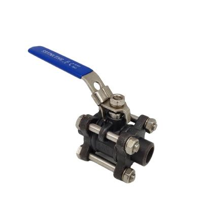 China 3 Piece Cast Steel 1000psi Manual Operated Ball Valve Stainless Steel Ball Valves Te koop