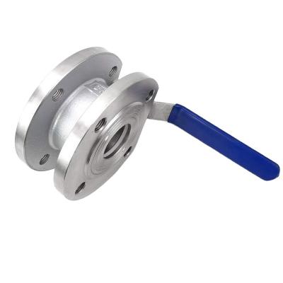 China WAFER TYPE BALL VALVE THIN BODY BALL VALVE 1PC BODY TYPE FLANGED BALL VALVE for sale