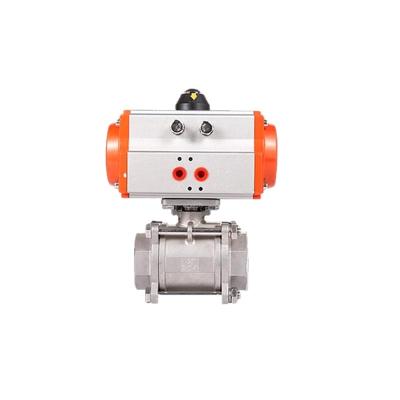 Китай Stainless Steel 3PC PN25 Ball Valve With Pneumatic Pneumatic Ball Valve продается