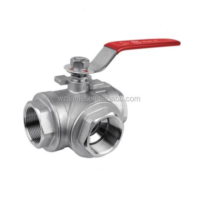 China Stainless Steel Ball Valves 1000WOG 3 Way Ball Valves Three Way Ball Valve for sale