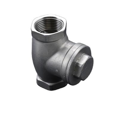 China Stainless Steel Screwed Swing Type Check Valve (200psi) Swing Type Check Valve for sale