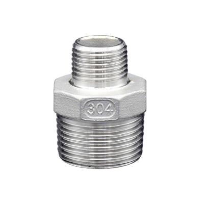 China 316 Hex Pipe Fitting Nipple BSPT/NPT Stainless Steel Pipe Fittings à venda