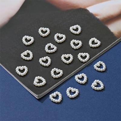 China Modern ABS Bracelet Heart Shape Pendant Charms Beads Diy Necklace Jewelry Making Accessories Dropshipping Wholesale for sale