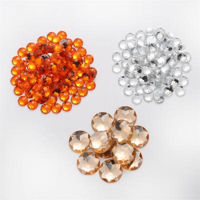 China Environment Inspection 6mm 8mm 10mm 12mm Loose Acrylic Round 15mm Flatback Loose Rhinestones Without Hole For T-shirts for sale