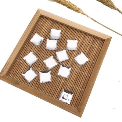 China Wholesale Hot Fashion Environment Inspection Acrylic Flatback Square Sew On Rhinestone Without Hole For Bags Clothing Jewelry Decoration for sale