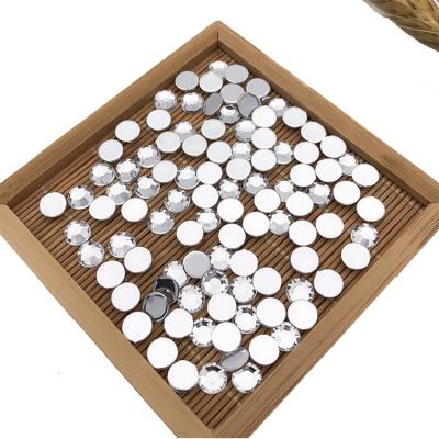 China White Rhinestone Environmental Inspection Nail Art Acrylic Flatback Round Garment High Quality Clothing Decorations Without Hole for sale